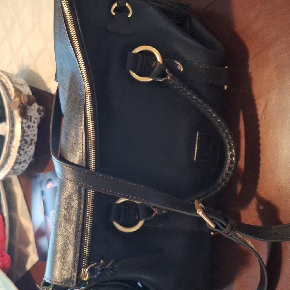 Dooney & Bourke Florentine Black Leather Satchel